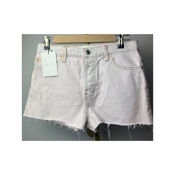 IRO Light Pink Button Fly Denim Shorts NWT Sz. 26 - Picture 1 of 8